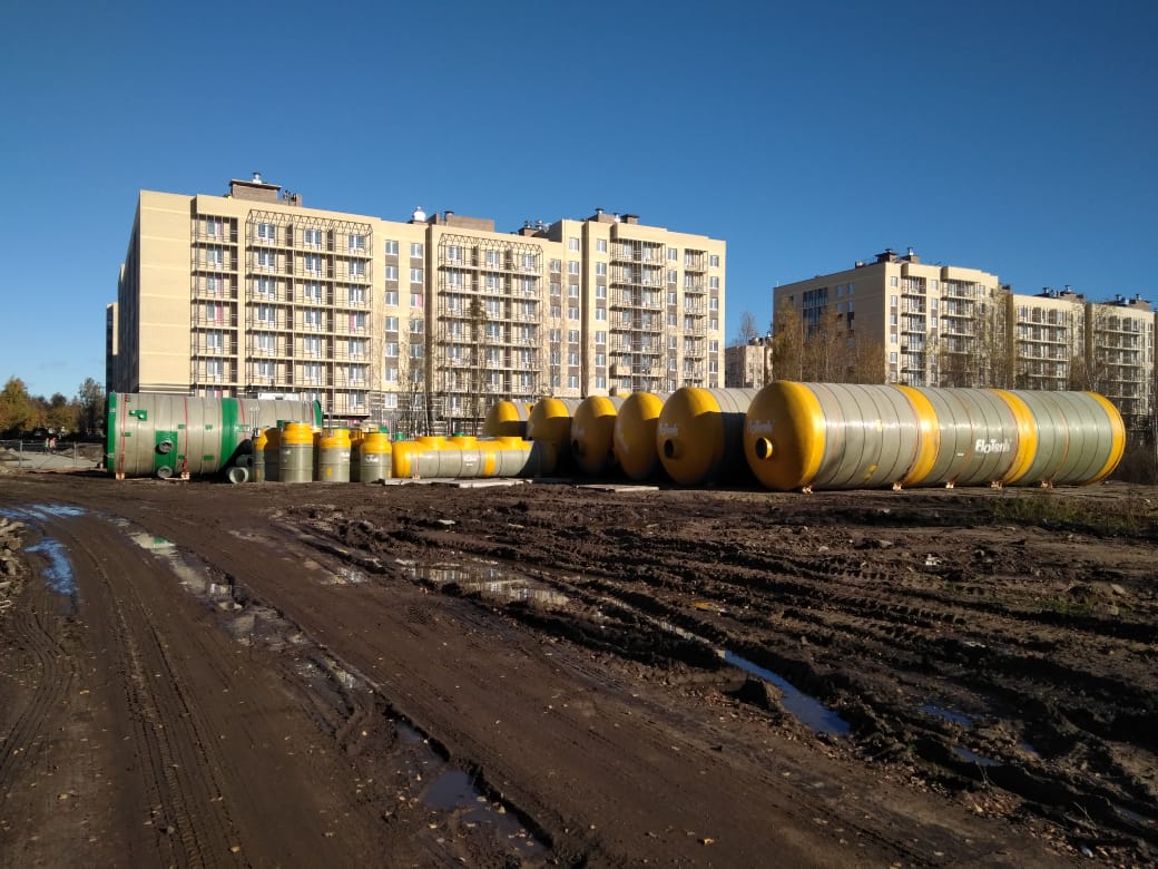 Отгрузка коплекса ЛОС на ЖК "Живи" в Курортном районе ЛО.
